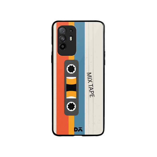 

DailyObjects Chrome Mix Tape Glass Case Cover For Oppo F19 Pro Plus