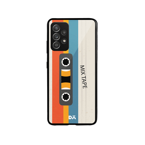 

DailyObjects Chrome Mix Tape Glass Case Cover For Samsung Galaxy A52