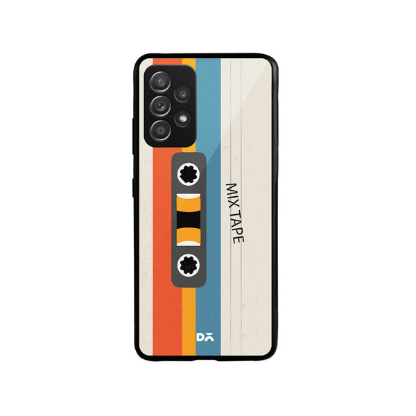 

DailyObjects Chrome Mix Tape Glass Case Cover For Samsung Galaxy A53