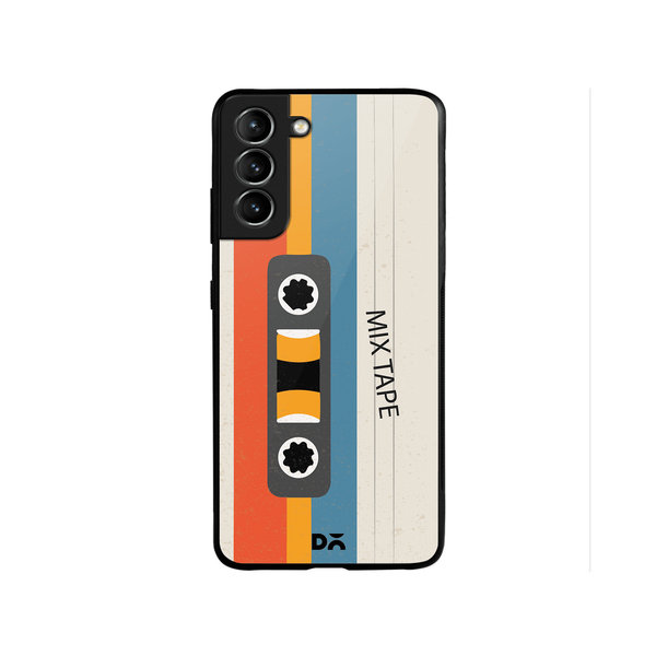 

DailyObjects Chrome Mix Tape Glass Case Cover For Samsung Galaxy S22 Plus