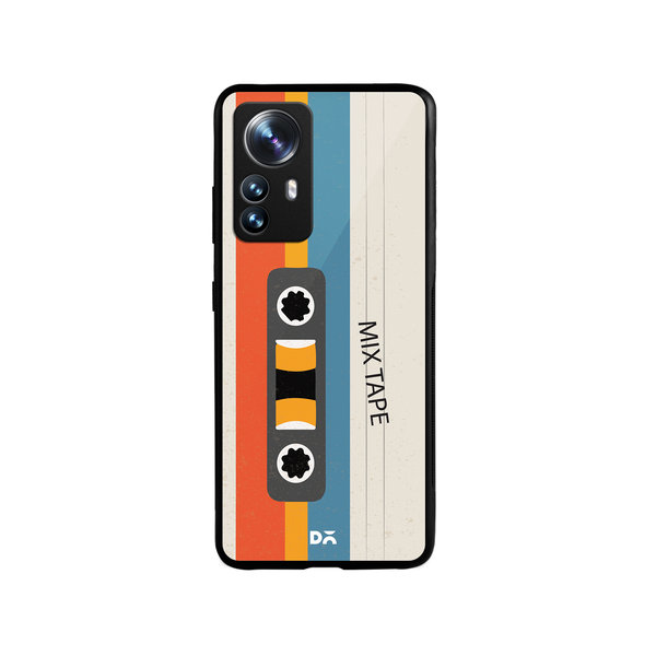 

DailyObjects Chrome Mix Tape Glass Case Cover For Xiaomi 12 Pro