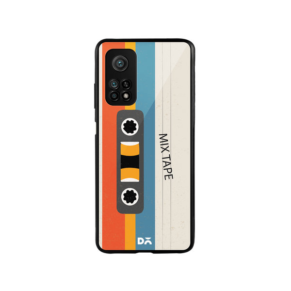 

DailyObjects Chrome Mix Tape Glass Case Cover For Xiaomi Mi 10T