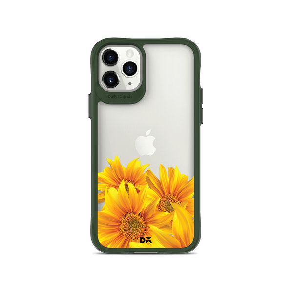 

DailyObjects Clear Bright Sunflowers Green Hybrid Clear Case Cover For iPhone 11 Pro Max