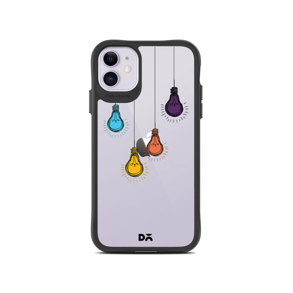 

DailyObjects Clear Bulbs Black Hybrid Clear Case Cover For iPhone 11
