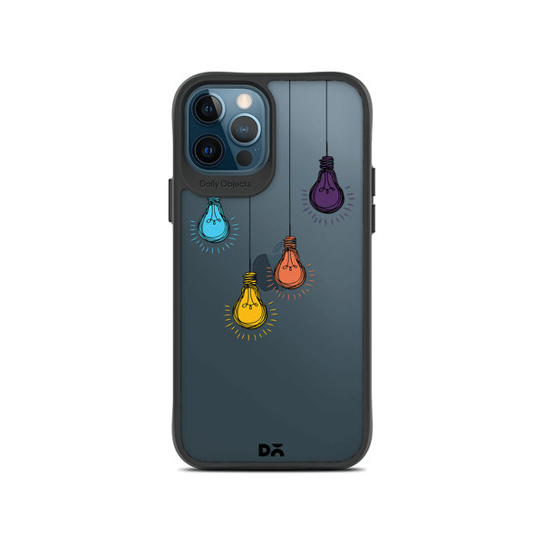 

DailyObjects Clear Bulbs Black Hybrid Clear Case Cover For iPhone 12 Pro Max
