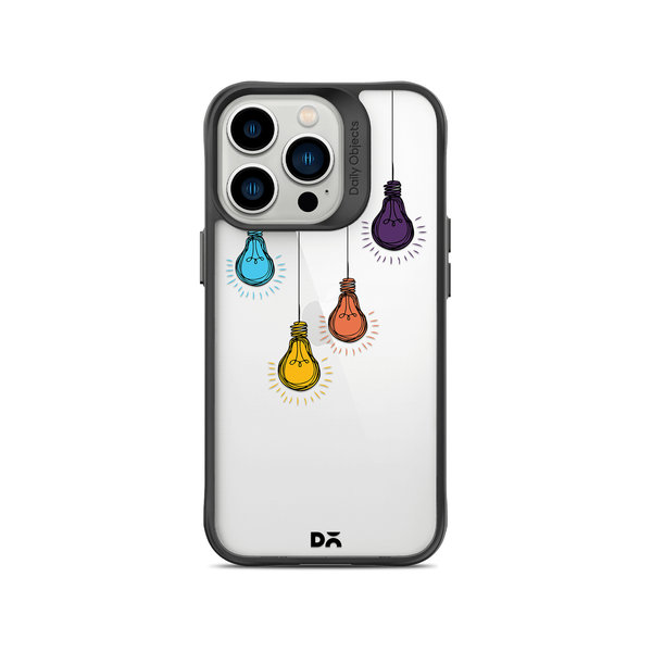 

DailyObjects Clear Bulbs Black Hybrid Clear Case Cover For iPhone 13 Pro Max