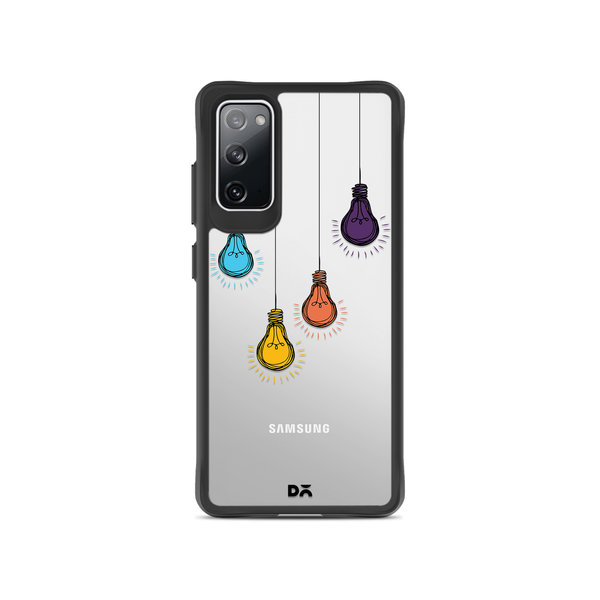 

DailyObjects Clear Bulbs Black Hybrid Clear Case Cover For Samsung Galaxy S20 FE