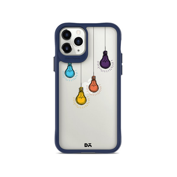 

DailyObjects Clear Bulbs Blue Hybrid Clear Case Cover For iPhone 11 Pro