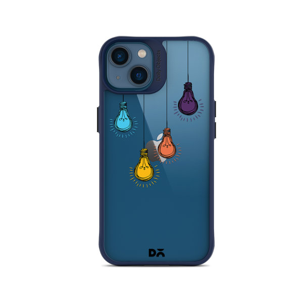 

DailyObjects Clear Bulbs Blue Hybrid Clear Case Cover For iPhone 14 Plus