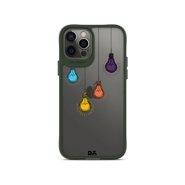 

DailyObjects Clear Bulbs Green Hybrid Clear Case Cover For iPhone 12 Pro Max