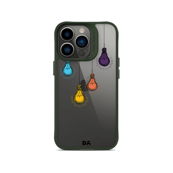 

DailyObjects Clear Bulbs Green Hybrid Clear Case Cover For iPhone 13 Pro Max