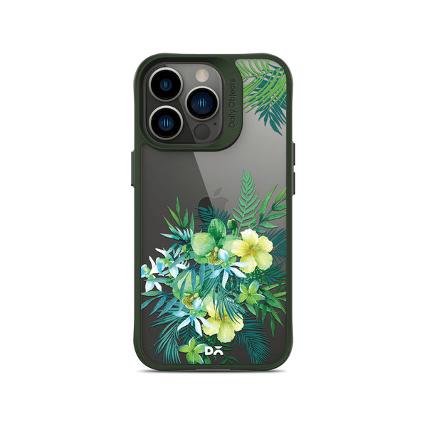 

DailyObjects Clear Ferns & Flowers Green Hybrid Clear Case Cover For iPhone 13 Pro Max