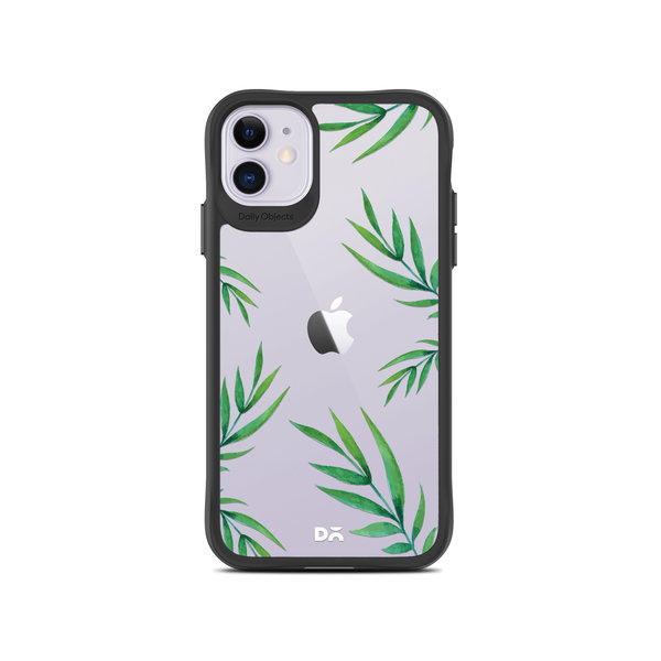 

DailyObjects Clear Leaves Black Hybrid Clear Case Cover For iPhone 11