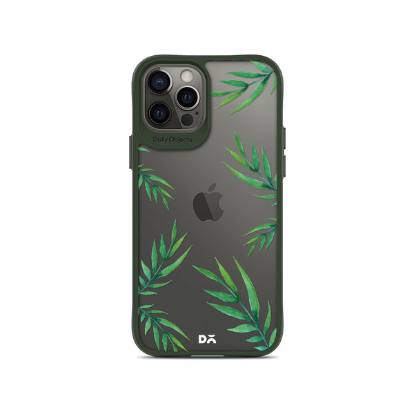 

DailyObjects Clear Leaves Green Hybrid Clear Case Cover For iPhone 12 Pro Max