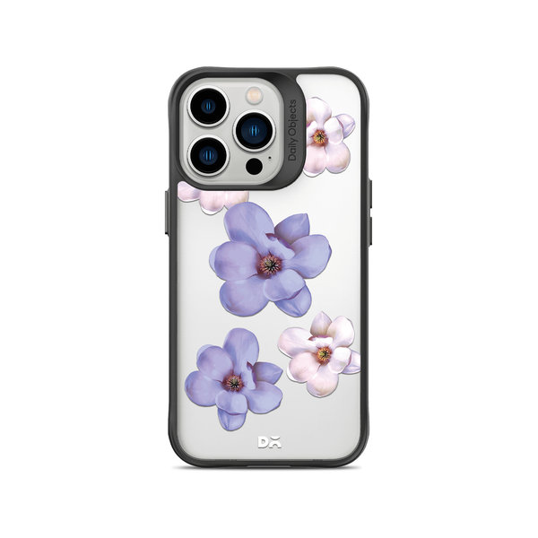 

DailyObjects Clear Mauve & White Flowers Black Hybrid Clear Case Cover For iPhone 13 Pro Max