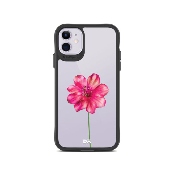

DailyObjects Clear Painted Hibiscus Black Hybrid Clear Case Cover For iPhone 11
