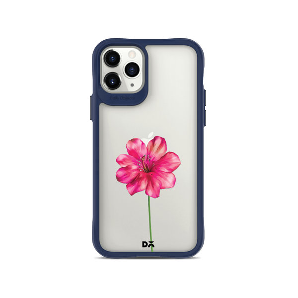 

DailyObjects Clear Painted Hibiscus Blue Hybrid Clear Case Cover For iPhone 11 Pro