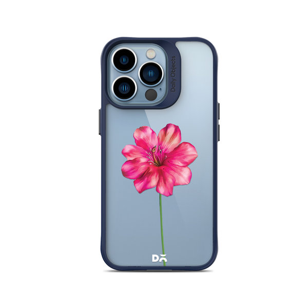 

DailyObjects Clear Painted Hibiscus Blue Hybrid Clear Case Cover For iPhone 14 Pro