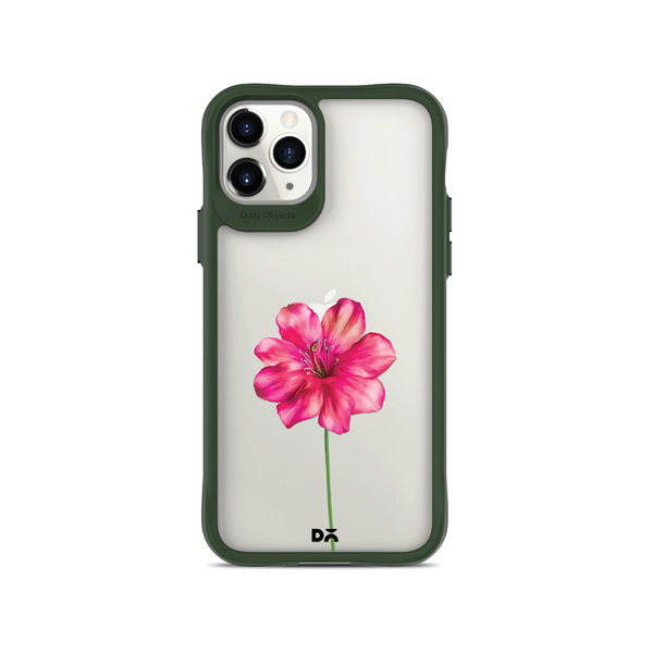 

DailyObjects Clear Painted Hibiscus Green Hybrid Clear Case Cover For iPhone 11 Pro Max