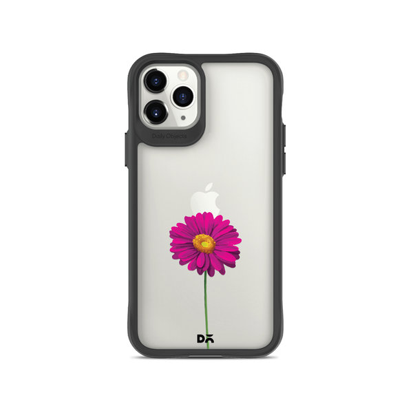 

DailyObjects Clear Painted Purple Flower Black Hybrid Clear Case Cover For iPhone 11 Pro