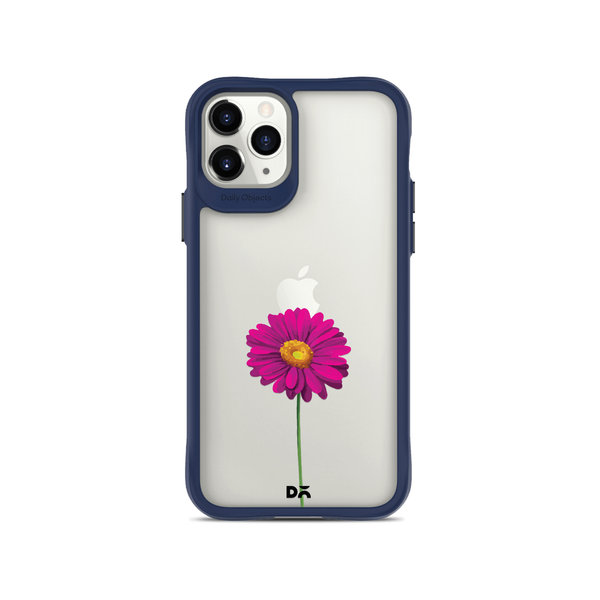

DailyObjects Clear Painted Purple Flower Blue Hybrid Clear Case Cover For iPhone 11 Pro