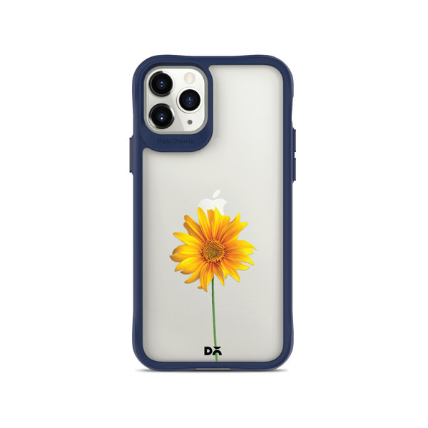 

DailyObjects Clear Sunflower Blue Hybrid Clear Case Cover For iPhone 11 Pro Max