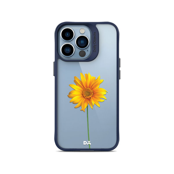 

DailyObjects Clear Sunflower Blue Hybrid Clear Case Cover For iPhone 13 Pro Max