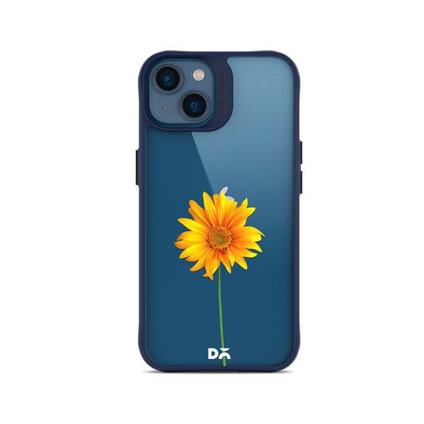 

DailyObjects Clear Sunflower Blue Hybrid Clear Case Cover For iPhone 14 Plus