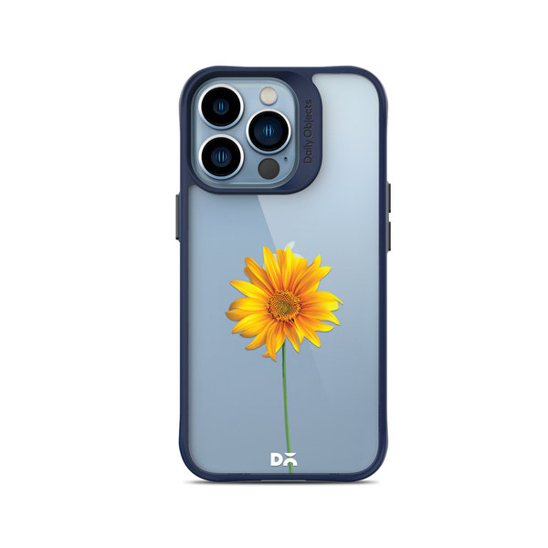 

DailyObjects Clear Sunflower Blue Hybrid Clear Case Cover For iPhone 14 Pro