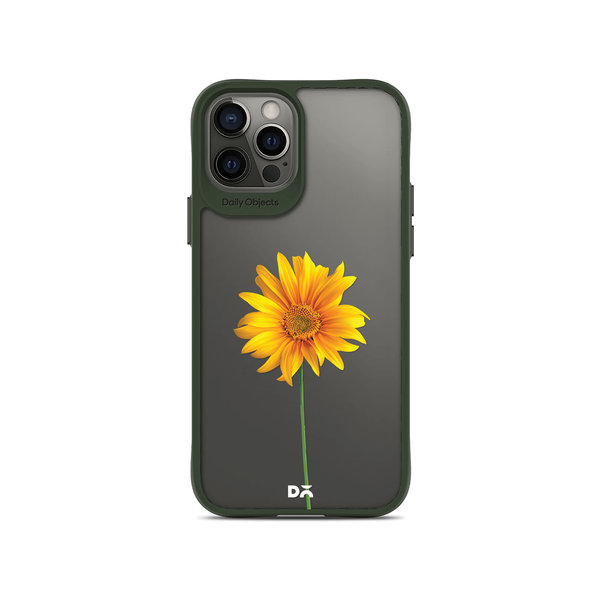 

DailyObjects Clear Sunflower Green Hybrid Clear Case Cover For iPhone 12 Pro Max