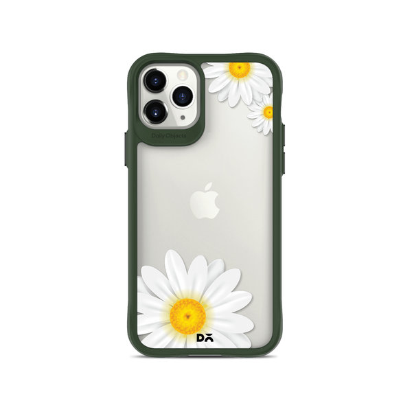 

DailyObjects Clear Three White Daisies Green Hybrid Clear Case Cover For iPhone 11 Pro Max