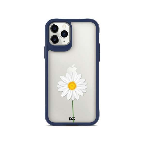 

DailyObjects Clear White Daisy Blue Hybrid Clear Case Cover For iPhone 11 Pro Max