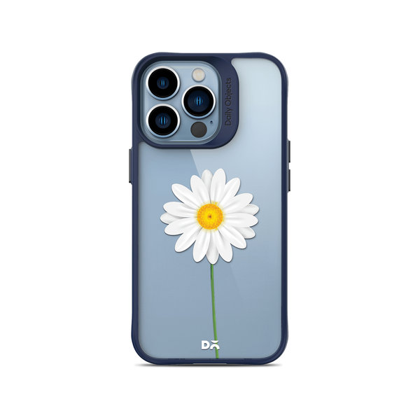 

DailyObjects Clear White Daisy Blue Hybrid Clear Case Cover For iPhone 13 Pro Max