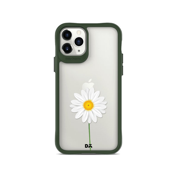 

DailyObjects Clear White Daisy Green Hybrid Clear Case Cover For iPhone 11 Pro Max