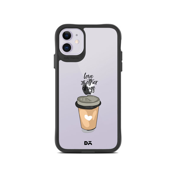 

DailyObjects Coffee Is Love Black Hybrid Clear Case Cover For iPhone 11