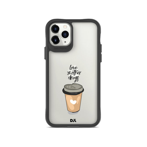 

DailyObjects Coffee Is Love Black Hybrid Clear Case Cover For iPhone 11 Pro