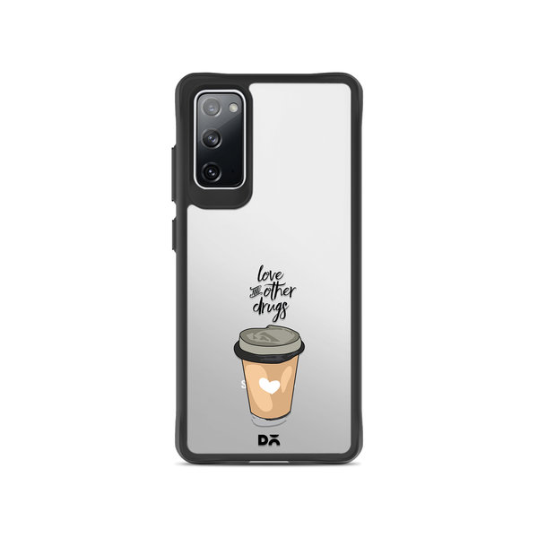 

DailyObjects Coffee Is Love Black Hybrid Clear Case Cover For Samsung Galaxy S20 FE