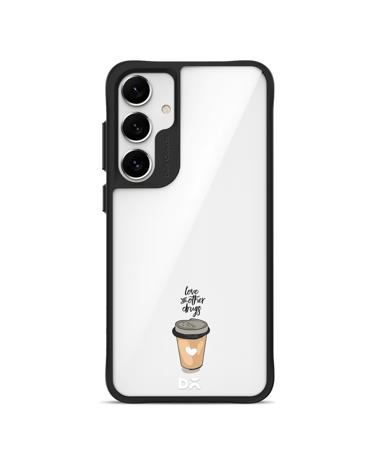 Coffee Is Love Black Hybrid Clear Case Cover For Samsung Galaxy S24 Plus