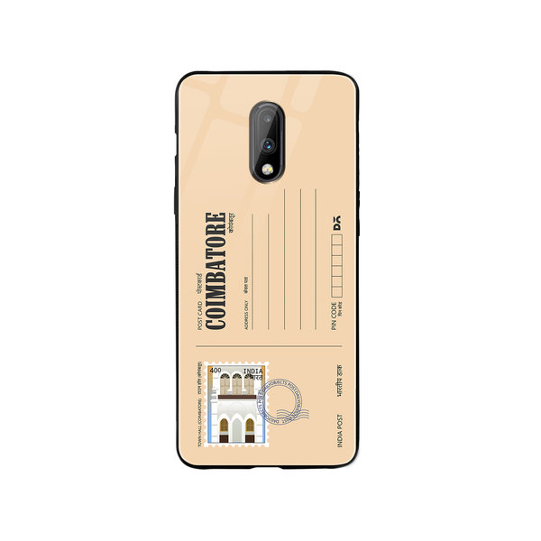 

DailyObjects Coimbatore Town Hall Postcard Glass Case Cover For OnePlus 7