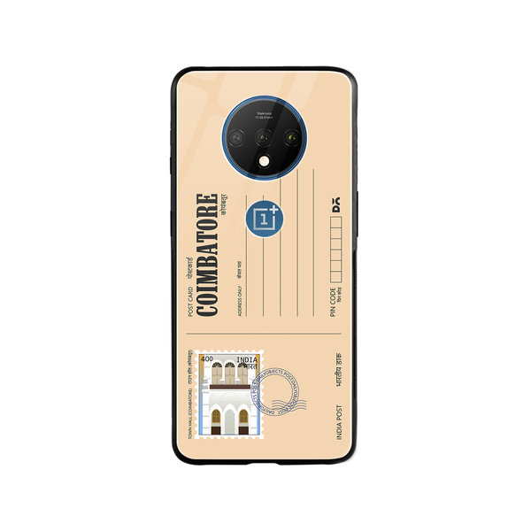 

DailyObjects Coimbatore Town Hall Postcard Glass Case Cover For OnePlus 7T