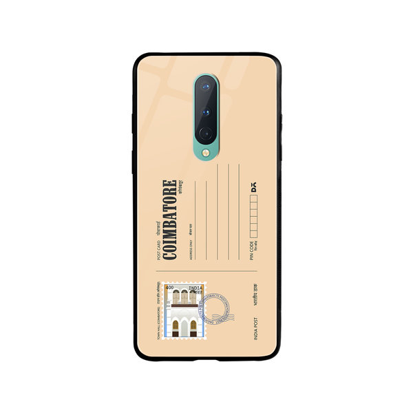 

DailyObjects Coimbatore Town Hall Postcard Glass Case Cover For OnePlus 8