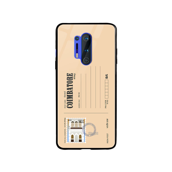 

DailyObjects Coimbatore Town Hall Postcard Glass Case Cover For OnePlus 8 Pro