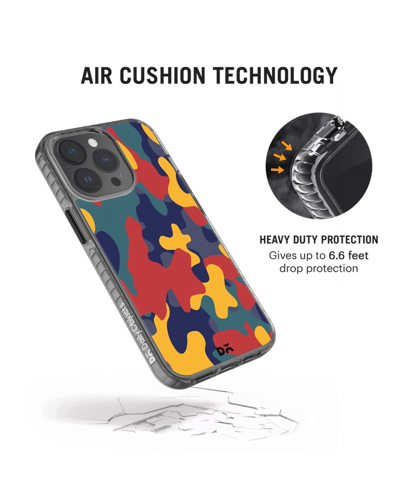 DailyObjects Color Block Camo Stride 2.0 Case Cover For iPhone 14