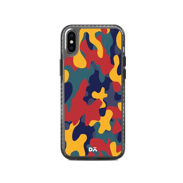 

DailyObjects Color Block Camo Stride 2.0 Case Cover For iPhone XS