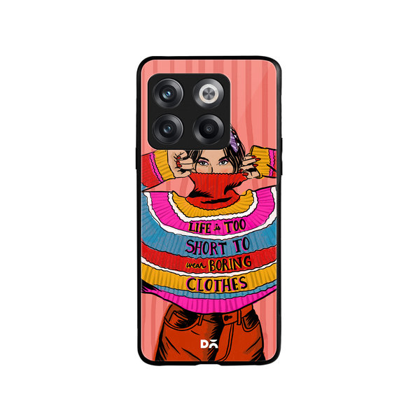 

DailyObjects Colourblock Jumper Glass Case Cover For OnePlus 10T