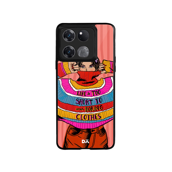 

DailyObjects Colourblock Jumper Glass Case Cover For OnePlus Ace Racing