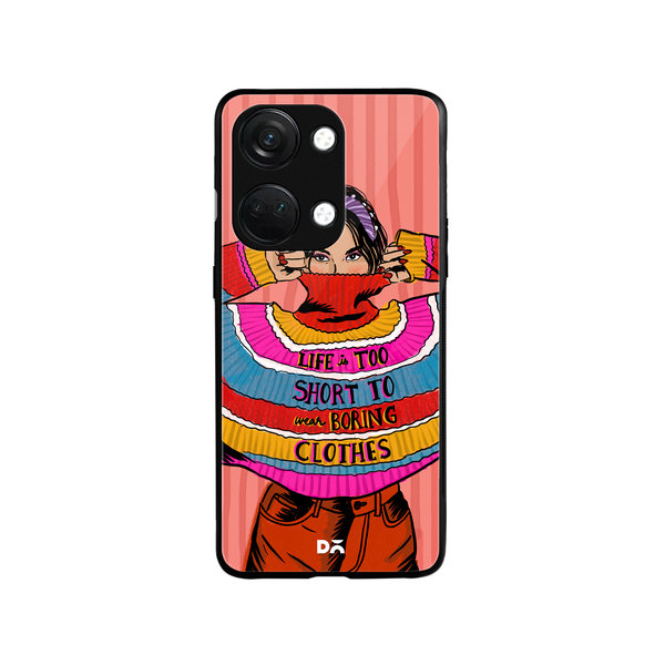 

DailyObjects Colourblock Jumper Glass Case Cover For OnePlus Nord 3