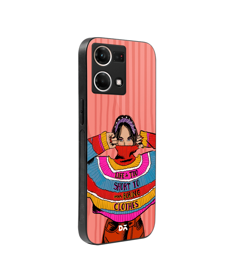 DailyObjects Colourblock Jumper Glass Case Cover For Oppo F7 Buy