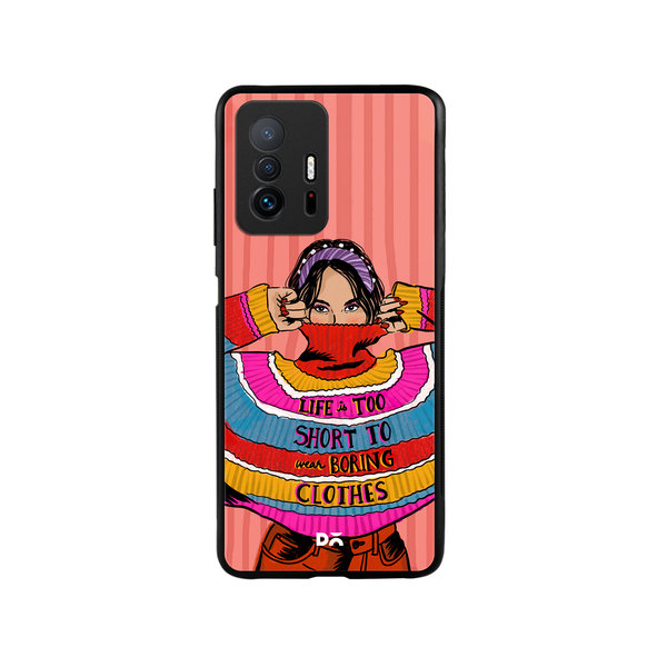 

DailyObjects Colourblock Jumper Glass Case Cover For Xiaomi 11T