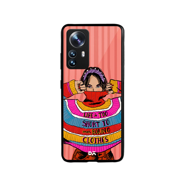 

DailyObjects Colourblock Jumper Glass Case Cover For Xiaomi 12 Pro